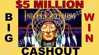 •$5 Million Dollar Cashout Win! High Limit Slot Gambling! Jackpot, Handpay! Indian Spirit Wolf Run •