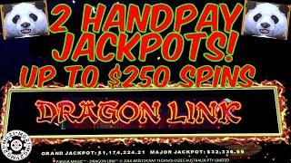 HIGH LIMIT Dragon Link Panda Magic (2) HANDPAY JACKPOTS ~ $125 Bonus Rounds Slot Machine Casino