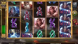 HAMMER OF THE GODS Video Slot Game with a FREE SPIN BONUS