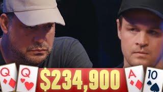 Trips vs. Pocket Queens For $234,900 (High Stakes Poker Cash Game)