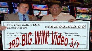 •$3.5 Million Dollar Jackpot Journey 3/7 Handpay Vegas Casino Video Slot Machine 50 Lions, Wolf run 