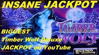 •BIGGEST Timber Wolf Deluxe WIN on YouTube •$7,300 INSANE JACKPOT!•$2.50 Bet