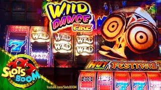 Wild Dance Fire & Hot Festival Bonuses!! 2c Aruze Video Slots in SAN MANUEL CASINO