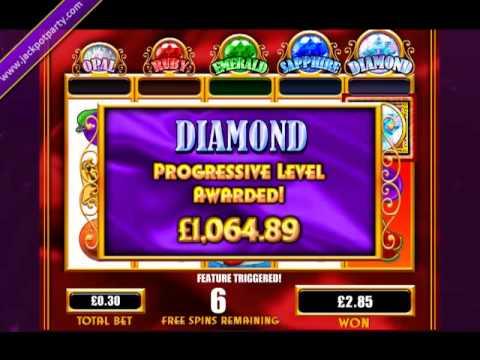 £1076.14 DIAMOND PROGRESSIVE (3587X STAKE) JUNGLE CATS™ BIG WINS AT JACKPOT PARTY