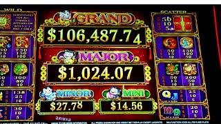 BIG WIN - My First 5 Treasures Slot Machine Bonus!