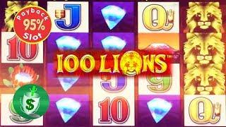 100 Lions 95% slot machine, bonus