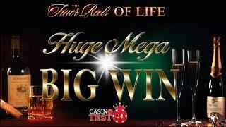MUST SEE!!! HUGE MEGA BIG WIN on The Finer Reels of Life - Microgaming Slot - 3€ BET!