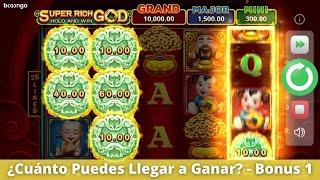 APOSTANDO $10 HASTA LOGRAR BONUS! ($1,00O TOTAL) ⋆ Slots ⋆️ Super Rich God Tragamonedas Online