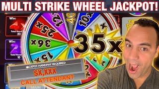 •️ VIDEO POKER JACKPOT HANDPAY!!! | Multi Strike WHEEL POKER @ Hard Rock Sacramento! | EEEEE! • •
