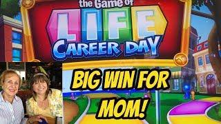 MOM RETIRES! BIG WIN FOR MOM ON GAME OF LIFE!