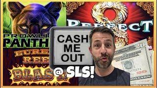CASH ME OUT ON SLOT MACHINES FROM SLS CASINO IN LAS VEGAS • PERFECT 8 • PROWLING PANTHER & MORE!