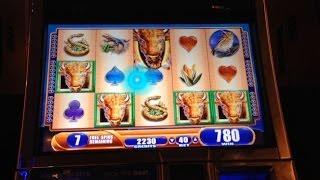 WMS' Buffalo Spirit Slot Machine - Bonus Win