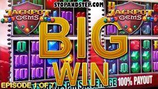 Jackpot Gems slot machine BIG GAMBLE - Episode 1 of 7