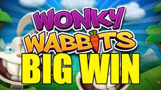 Online slots HUGE WIN 3 euro bet - Wonky Wabbits BIG WIN Wildline