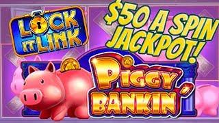 • HIGH LIMIT • Huge $50 Spins on Piggy Bankin' •BONUS JACKPOT! | The Big Jackpot