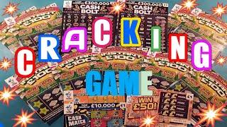 CRACKING Scratchcard Game..CASH BOLTs..INSTANT £100..£100,000 Multiplier..Cash Match. mmmmmmMMM