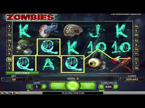 Free Zombies slot machine by NetEnt gameplay ★ SlotsUp