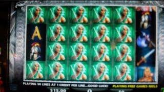 Diamonds of Athens 5¢ Nickel Denom Free Spins Slot Machine Bonus Round