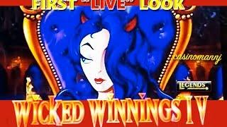 WICKED WINNINGS IV Slot - First "LIVE" Look! NEW Slot -  Slot Machine Bonus