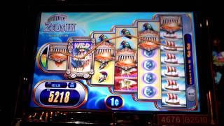 Zeus lll slot machine line hit at Sands Casino