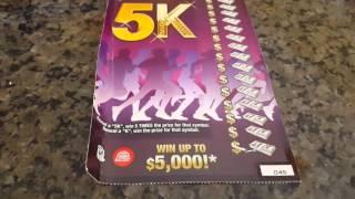 NEW! WEST VIRGINIA LOTTERY 5K $5 SCRATCH OFF, WIN $5,000 TOP PRIZE. FREE SHOT TO WIN $1,000,000!