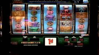 WuXing slot machine bonus win at Sands Casino