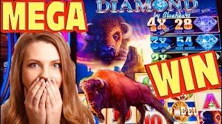 FIRST TRY! • BUFFALO DIAMOND slot machine CRAZY MEGA WIN!!! •