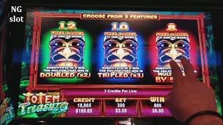 Totem Treasure Slot Machine •BIG WIN• • FIRST SPIN BONUS•   W/ Retrigger! Ainsworth Slot Machine