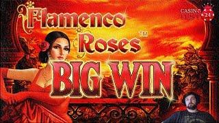 BIG WIN on Flamenco Roses - Novomatic Slot - 1€ BET!
