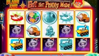 PLANET LOOT Penny Video Slot Machine with an "EPIC WIN" FREE SPIN BONUS Las Vegas Strip Casino
