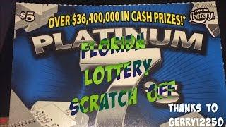 Platinum 7s Florida Lottery Scratch Off