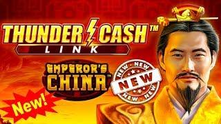 NEW SLOT ! THUNDER CASH LINK Machine Bonuses Won - Nice Session