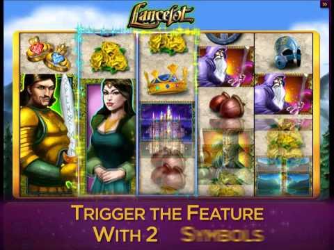 LANCELOT™ online slot game only at Jackpot Party casino