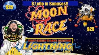 •️•️•️ OVER $7,o0o!•️•️•️ HANDPAYS JACKPOTS BONUSES GALORE Moon Race Lightning Link S1E1