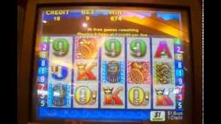 MEGA WIN $1 Aristocrat Sun and Moon slot machine 50 Free spins