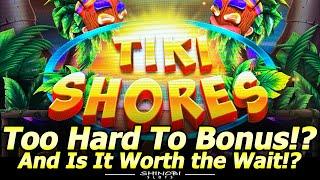 Too Hard To Bonus!? Tiki Shores Slot Live Play, Features and Free Games, But Is Is Worth the Wait!?