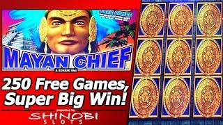Mayan Chief Slot - 250 Free Games, Super Big Win, First-Spin Bonus!