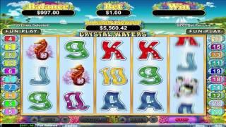 FREE Crystal Waters ™ Slot Machine Game Preview By Slotozilla.com