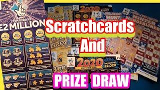 •Scratchcards & •2020 Prize Draw Final•£2.Million Big Daddy..Merry Millions.Wonderlines.Pot Gold.