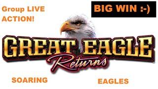 TBT *AWESOME LINE HIT* Group LIVE Action | GREAT EAGLE RETURNS | MAX BET