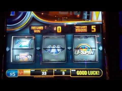U-Spin Slot Machine - Diamond Heat $15 Max Bet Bonus!
