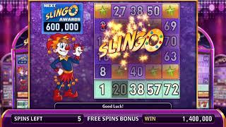 SLINGO GOLD Video Slot Casino Game with a SLINGO GOLD FREE SPIN BONUS