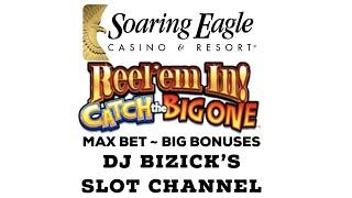 Catch The Big One Slot Machine • MAX BET BIG WINS • SOARING EAGLE CASINO • MOUNT PLEASANT, MI