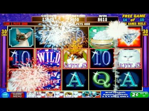 Kitty Glitter Bonus Max Bet - Slot Machine Bonus Round!