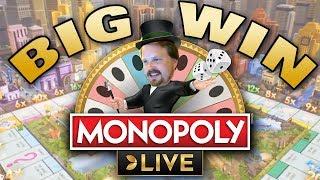 BIG WIN on Monopoly Live (4+ rolls)