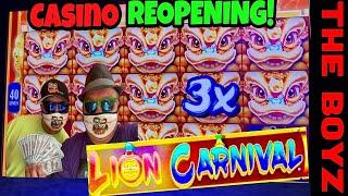 ★ Slots ★JACKPOT STREAMS★ Slots ★LION CARNIVAL SLOT WINNING! EXCITING FIRST DAY CASINO REOPENING!★ S
