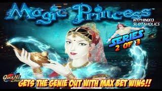 Magic Princess MAX BET Slot Bonuses BIG WINS!! Series 2 of 3