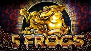 Aristocrat - 5 Frogs (First Attempt) - Bonus on a $0 80 bet