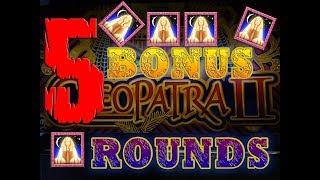 High Limit Jackpots Five Cleopatra 2 Bonus Rounds