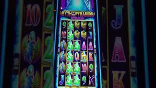 ⋆ Slots ⋆MYTH OF THE PYRAMID WILD RE SPIN FEATURE⋆ Slots ⋆ #shortsvideo